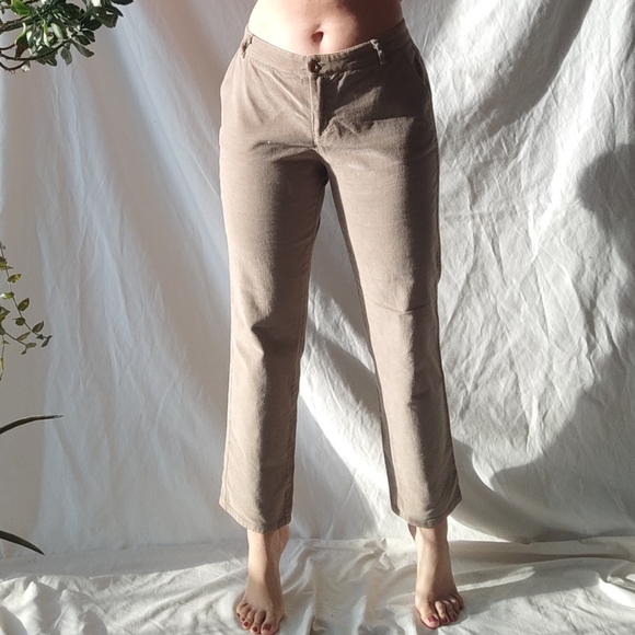 Zhelda Light Brown Corduroy Pants - Picture 1 of 5